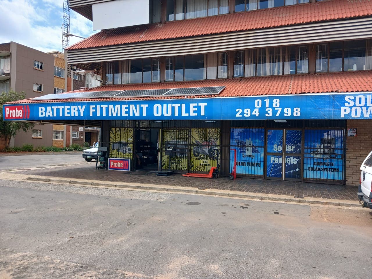 battery fitment outlet potchefstroom shop view from outside