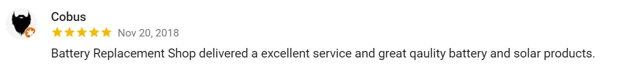 5 star review