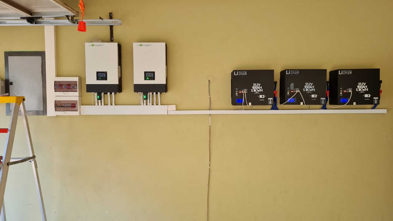 LuxPower inverter and lithium battery installation by BFO Solar