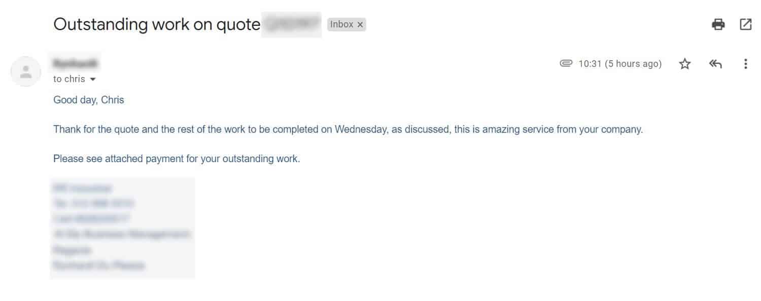 Google Review Screenshot 4