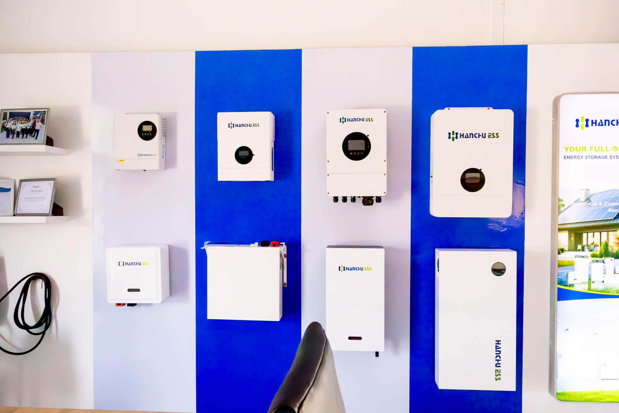 Solar inverters display inside BFO solar shop